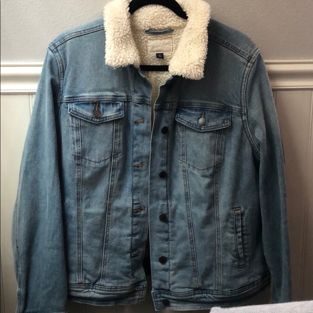 Fuzzy Demin Jacket